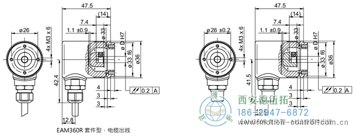 MAGRES EAM360R-K - Analog磁式绝对值重载编码器外形及安装尺寸(编码器套件) - 在线免费福利,--精品一区二区,精品------人人,国产亚洲精品麻豆一二三区,亚洲高清视频一区,亚洲综合另类第一页,清纯小仙女jk白丝----,狠狠--激情-