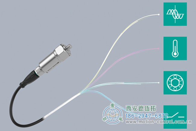 倍加福 的振动传感器确定振动速度和加速度以及温度和轴承状况。