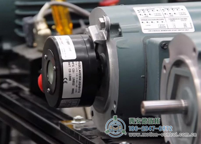 图 2：空心轴编码器可以直接安装在电机或从动轴上。