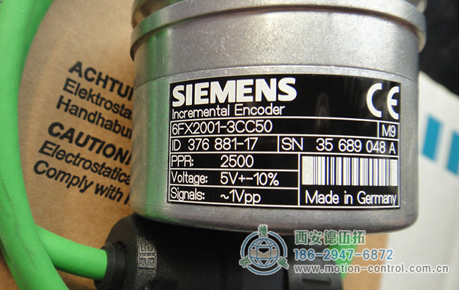 图为德国西门子原装进口的增量编码器照片