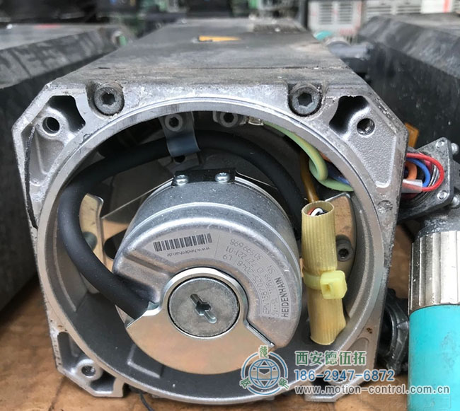 图为内置海德汉编码器的伺服电机内部结构照片