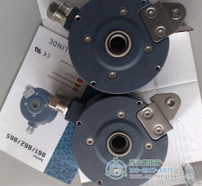 图为林德重载型增量编码器照片