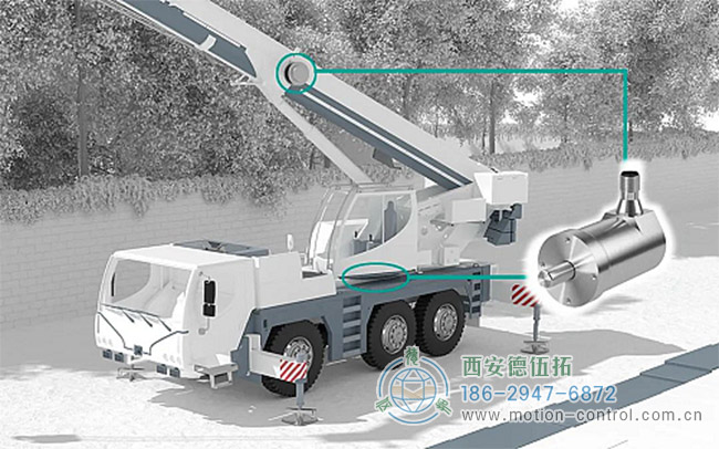 重载编码器在汽车起重机的应用示意图