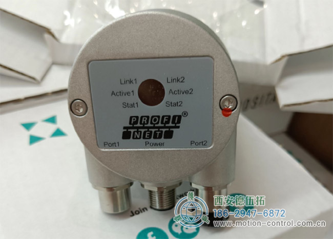 图为POSITAL OCD系列Profinet接口的多圈编码器照片