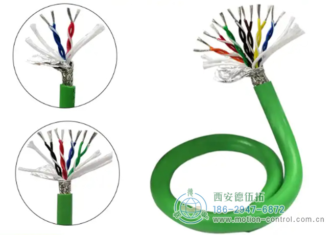 图为编码器常用的双胶屏蔽线缆的照片